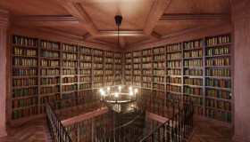 复古经典图书馆场景资产3D模型 Classic Library For Blender Eevee And Cycles